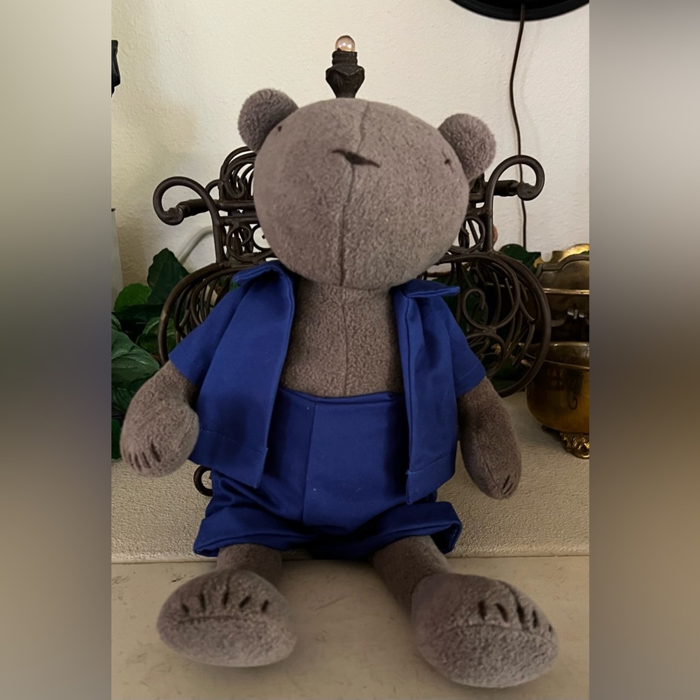 Adada Jermaine The Pooh Bear Large in Taupe Grey